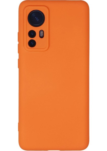 Xiaomi Mi 12 Kılıf Nano Içi Kadife Silikon - Turuncu - ALVN3116-4176