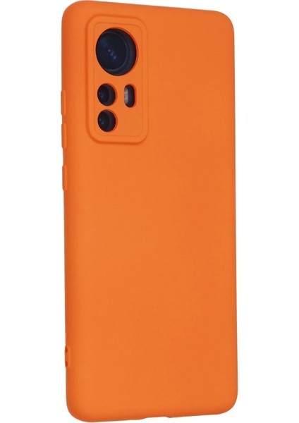 Xiaomi Mi 12 Kılıf Nano Içi Kadife Silikon - Turuncu - ALVN3116-4176 modelleri
