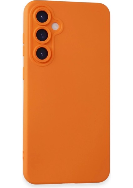 Samsung Galaxy S24 Kılıf Nano Içi Kadife Silikon - Turuncu - ALVN6365-9343