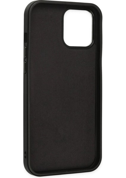 iPhone 12 Pro Max Kılıf Asya Deri Silikon - Siyah - ALVN2472-1592 fırsatları