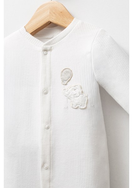 My Baby Kumsal % 100 Coton 10 Lu Hastane Çıkışı Yeni Sevimli Balonlu Fil Desenli ekru 10124 fiyatları