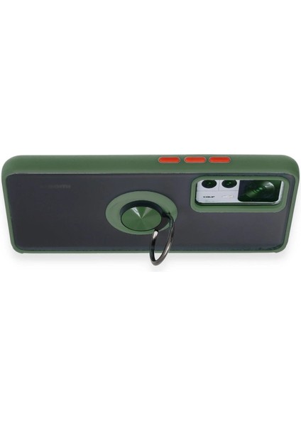Xiaomi Mi 12T Pro Kılıf Montreal Yüzüklü Silikon Kapak - Yeşil - ALVN1099-7068 modelleri