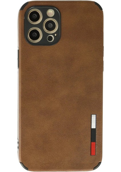 iPhone 12 Pro Max Kılıf Loop Deri Silikon - Kahverengi - ALVN3822-7387