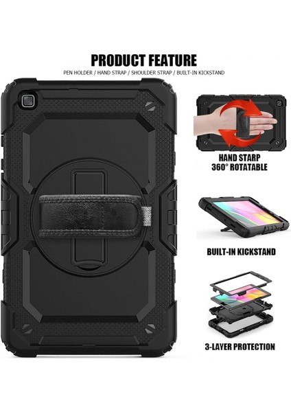 Samsung Galaxy T290 Tab A 8 Kılıf Pars Tablet Kapak - Siyah - ALVN9259-4266 modelleri