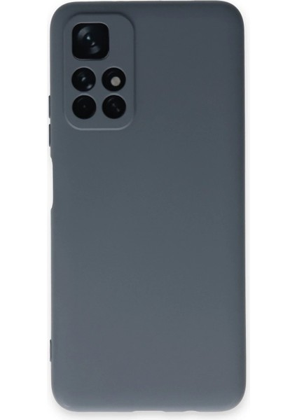 Xiaomi Redmi Note 11T Kılıf Nano Içi Kadife Silikon - Gri - ALVN7430-3431
