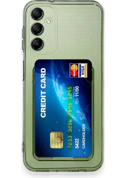 Samsung Galaxy A55 5g Kılıf Kart Şeffaf Silikon - Şeffaf - ALVN1710-7590