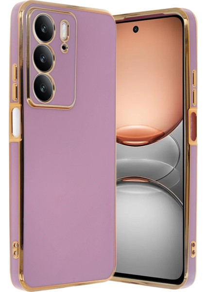 Realme C75 4g Kılıf Volet Silikon - Mor - ALVN1482-9535