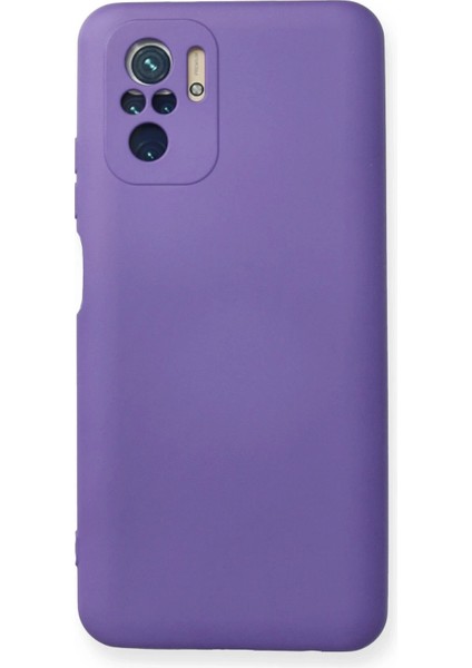 Xiaomi Redmi Note 10 Kılıf Nano Içi Kadife Silikon - Mor - ALVN9748-3885