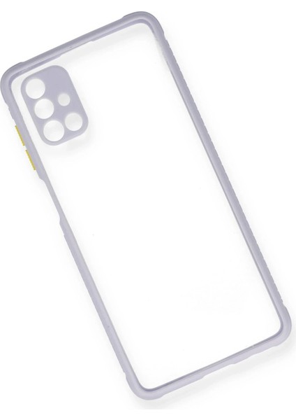 Samsung Galaxy M51 Kılıf Miami Şeffaf Silikon - Lila - ALVN9686-6793 modelleri