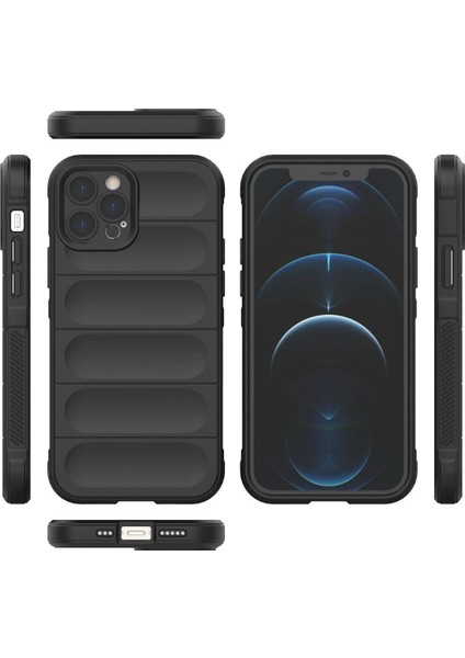 iPhone 12 Pro Kılıf Optimum Silikon - Siyah - ALVN9712-8323 modelleri