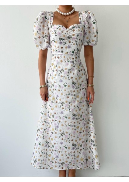 Juna Midi Boy Elbise S-Beyaz fiyatları