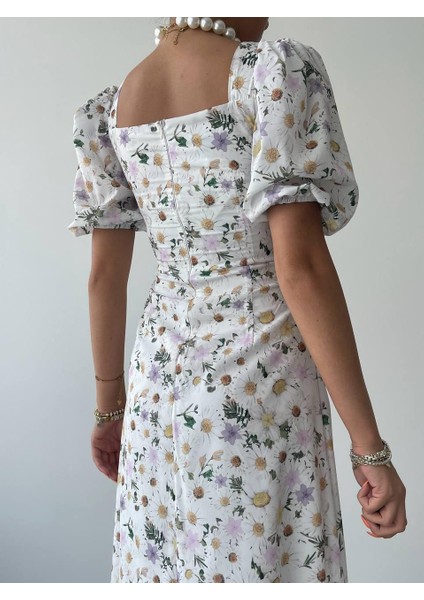 Juna Midi Boy Elbise S-Beyaz indirimleri