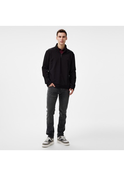 Erkek Siyah Regular Fit Sweatshirt modelleri