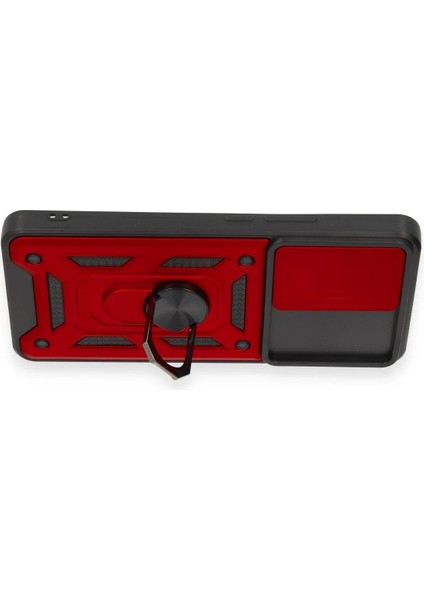 Xiaomi Mi 12T Pro Kılıf Pars Lens Yüzüklü Silikon - Kırmızı - ALVN8526-4125 modelleri