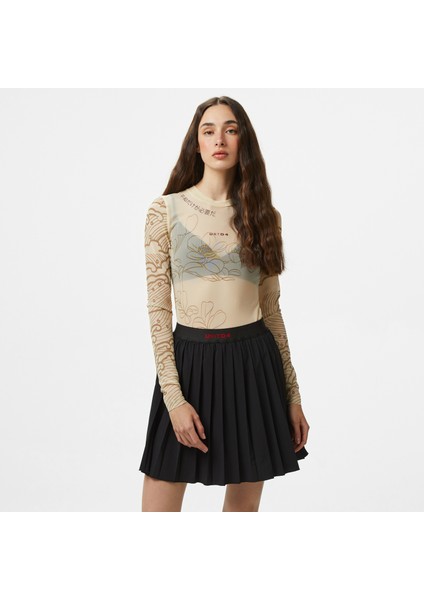 Unıted4 Tulle Dragon Kadın Krem T-Shirt