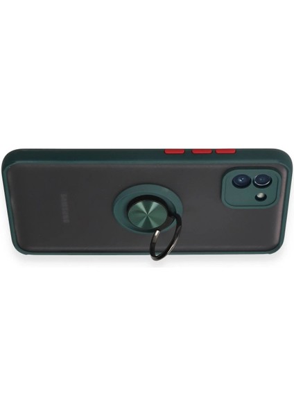 Samsung Galaxy A03 Kılıf Montreal Yüzüklü Silikon Kapak - Yeşil - ALVN5692-3035 fırsatları