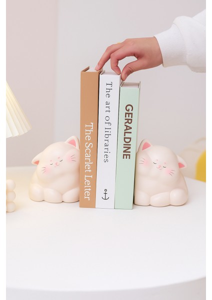 Tombul Kedi 2 Parça Kitap Tutucu fiyatları