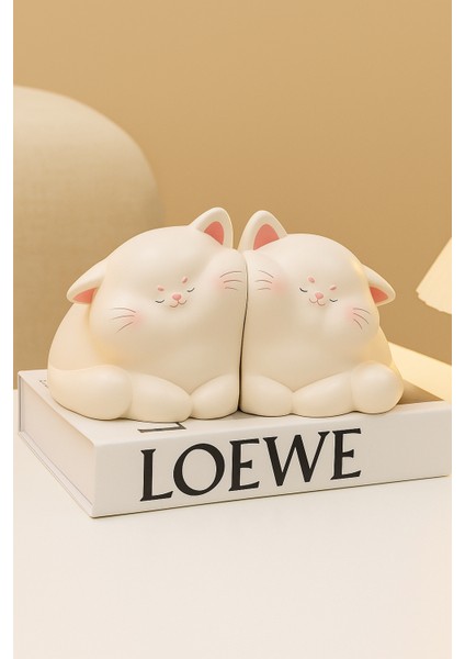 Tombul Kedi 2 Parça Kitap Tutucu modelleri