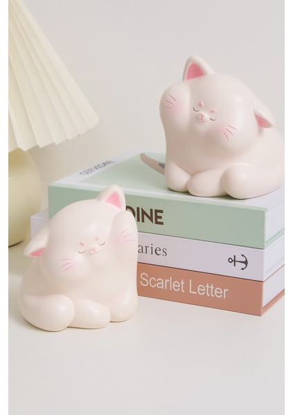 Tombul Kedi 2 Parça Kitap Tutucu