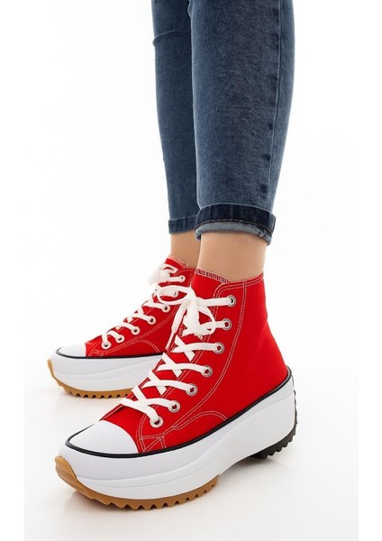 Kadın Genç Kız Çocuk Run Star Canvas Sneaker Spor Ayakkabı