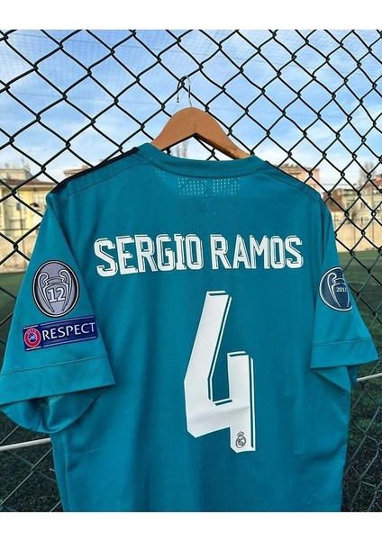 Real Madrid 2017/18 Sezonu Sergio Ramos Turkuaz Forması