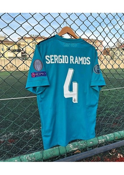 Real Madrid 2017/18 Sezonu Sergio Ramos Turkuaz Forması modelleri