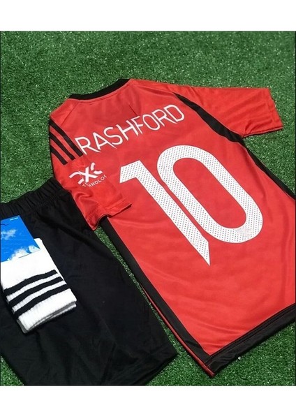 Manchester/unitedd 2023/24 Yeni Sezon Marcus Rashford Iç Saha Çocuk Forması 3'lü Set modelleri