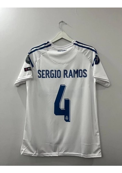 R.e.a.l M.a.d.r.i.d 2018 Kiev Şampiyonlar Ligi Finali Sergio Ramos Forması (Kısa-Kol)