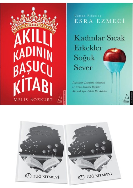 Akıllı Kadının Başucu Kitabı ve Kadınlar Sıcak Erkekler Soğuk Sever + Hediyeli