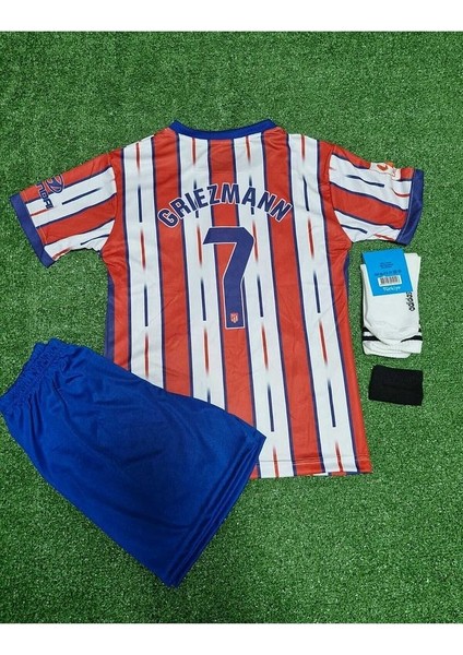 Atletico Madrid 2023/24 Yeni Sezon Antoine Griezmann Çocuk Forması 4'lü Set modelleri