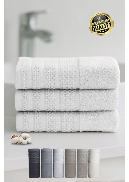 Softure 3’lü El Yüz Havlusu | Günlük Kullanım | 50X90 cm | Yumuşak, Dayanıklı, Hızlı Kuruyan