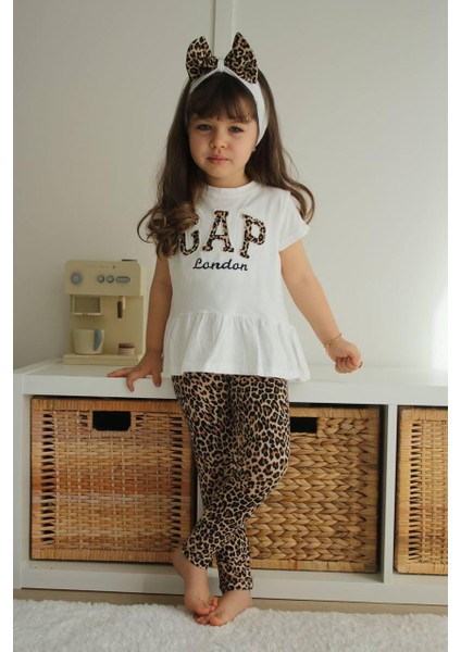 Kız Çocuk Bandanalı Taytlı Takı modelleri