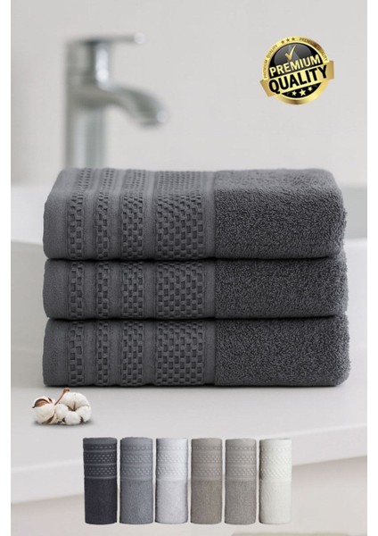 Softure 3’lü El Yüz Havlusu | Günlük Kullanım | 50X90 cm | Yumuşak, Dayanıklı, Hızlı Kuruyan