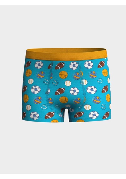 Lcw Kids Mavi Baskılı Pamuklu Erkek Çocuk Boxer 3'lü fiyatları