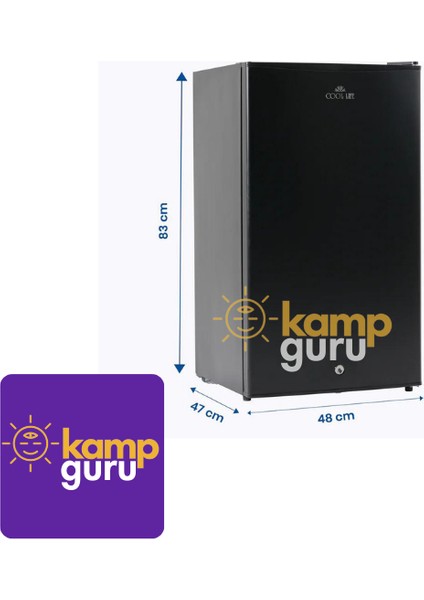 90 Litre Siyah 12/24V Buzdolabı modelleri