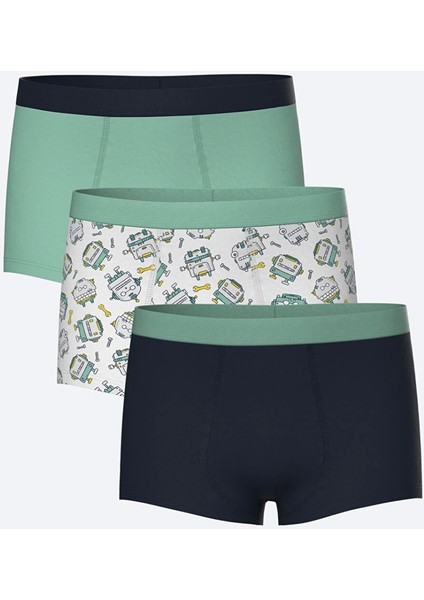 Lcw Kids Beyaz Baskılı Erkek Çocuk Boxer 3'lü