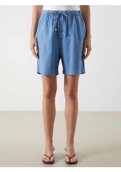 Yeni Sezon Beli Lastikli Kadin Jean Sort - S5PP92Z8 fiyatları