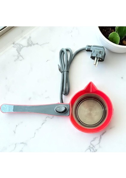 Maisone Kırmızı Elektrikli Cezve 4 Fincan Kapasiteli Hızlı ve Taşma Önleyicili Türk Kahvesi Makinesi fiyatları