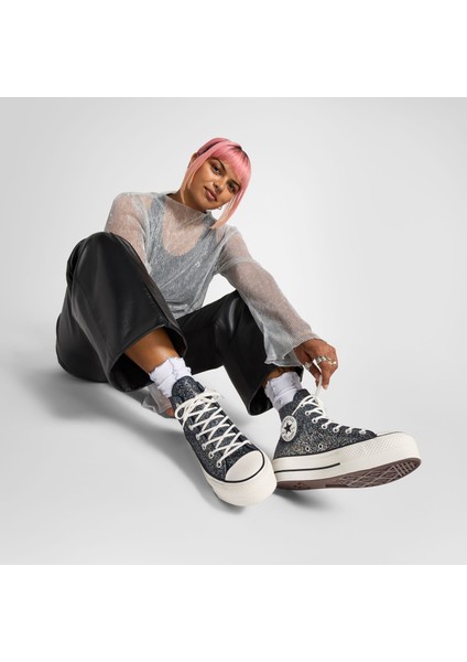 Chuck Taylor All Star Lift Unisex Lacivert Platform Sneaker indirimleri
