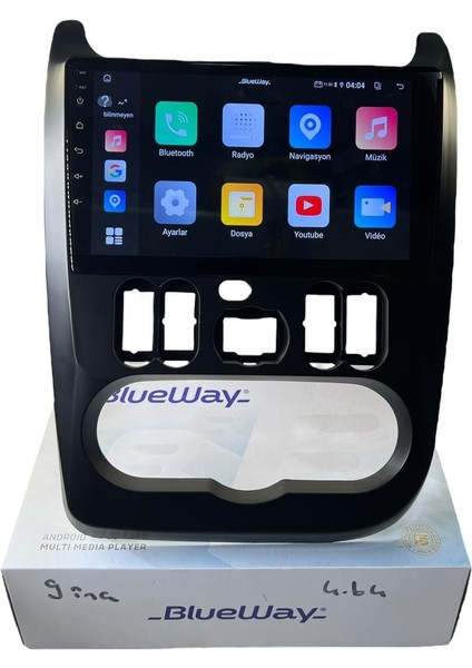 Dacia Sandero-Duster Blueway 4-64 Profesyonel Oem Multimedia