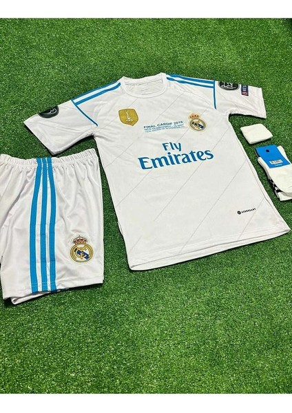 R.e.a.l M.a.d.r.i.d 2018 Kiev Şampiyonlar Finali Sergio Ramos Çocuk Forması 4'lü Set fiyatları