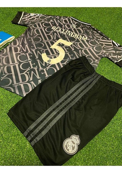 R.e.a.l M.a.d.r.i.d 2024/25 Yeni Sezon Jude Bellingham Çocuk Forması 4'lü Set (Thırd Shirt) modelleri