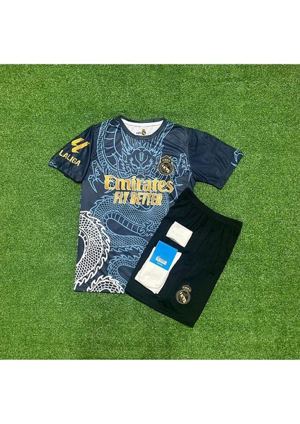 R.madridd 2024/25 Sezonu Kylian Mbappe Dragon Desenli Konsept Çocuk Forması 4'lü Set fiyatları