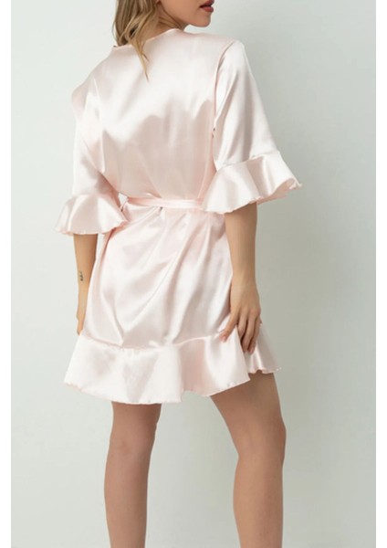 Saten Sabahlık Şortlu Takım Çeyiz Seti modelleri