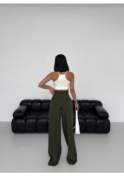 Üç Düğme Detayli Palazzo Pantolon fiyatları