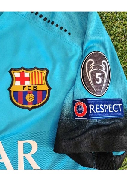B.a.r.c.e.l.o.n.a 2015/16 Sezonu Lionel Messi Özel Nostalji Forması (Turkuaz) modelleri