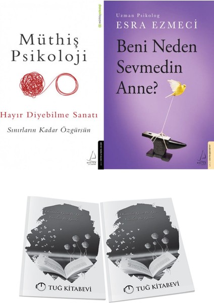 Müthiş Psikoloji Hayır Diyebilme Sanatı ve Beni Neden Sevmedin Anne? + Hediyeli