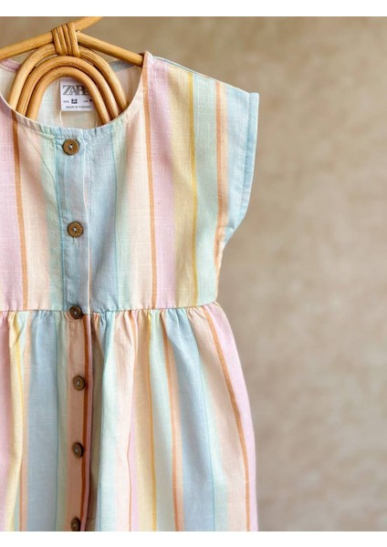 Yeni Sezon Rainbow Kız Çocuk Elbise fiyatları