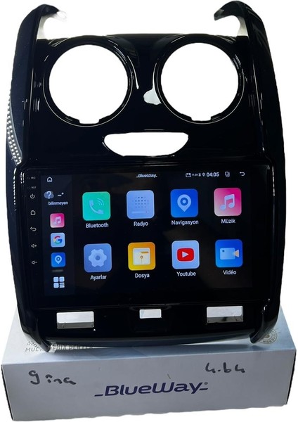 Dacia Duster 2013-2018 Blueway 4-64 Profesyonel Oem Multimedia