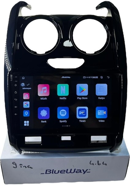 Dacia Duster 2013-2018 Blueway 4-64 Profesyonel Oem Multimedia fiyatları